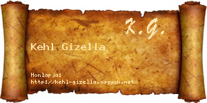 Kehl Gizella névjegykártya